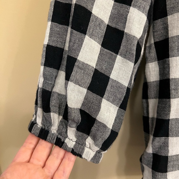 Beach Lunch Lounge black and white buffalo plaid shirt. Size L. - Picture 5 of 5